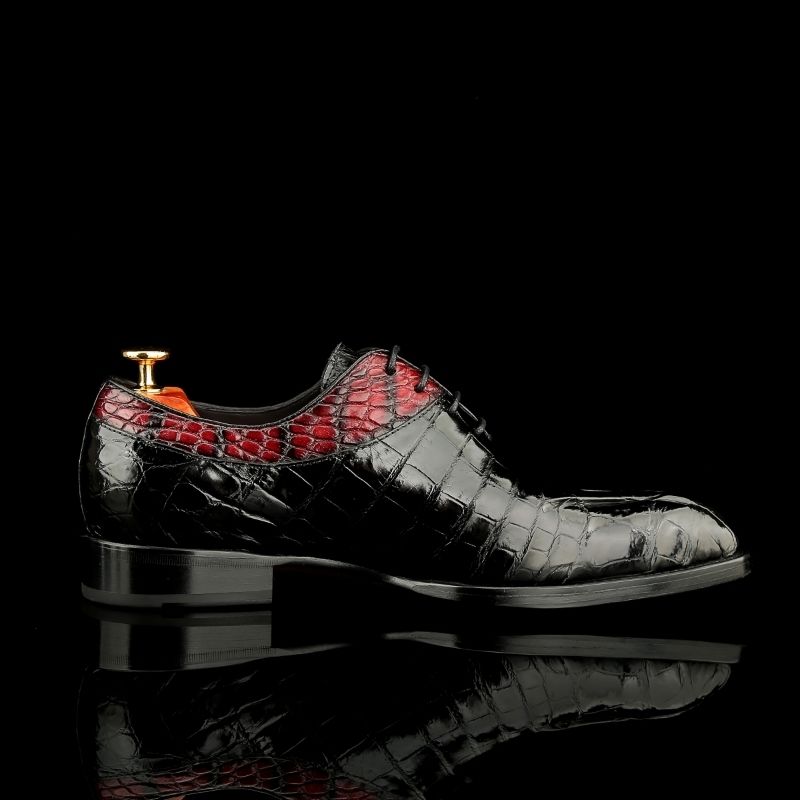 High-end Imported Alligator Leather Handmade Goodyear Welt Business Casual Men's Dress Shoes