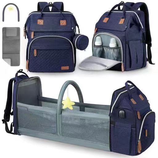New Foldable Cross-Border Top Mommy Bag Model