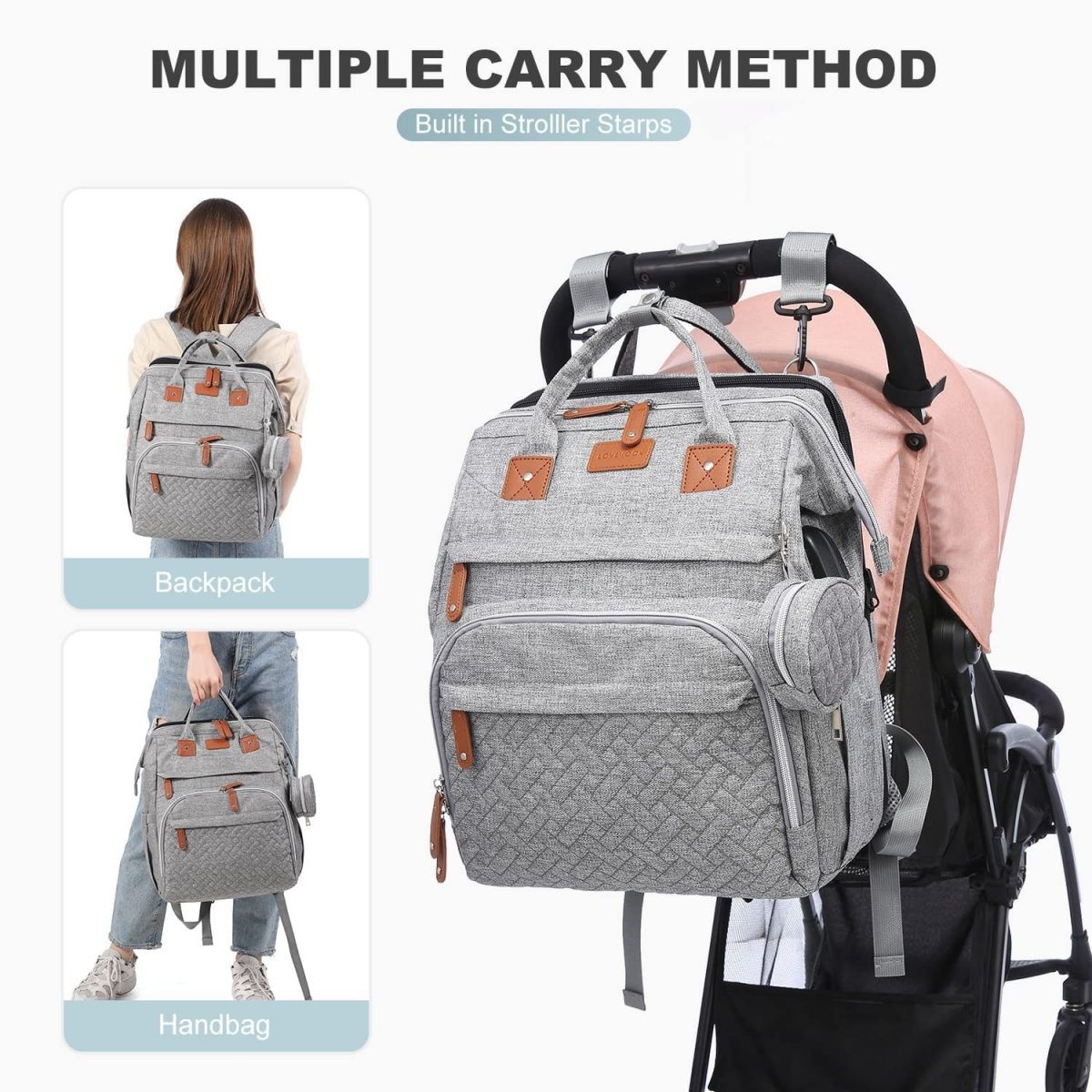 New Foldable Cross-Border Top Mommy Bag Model
