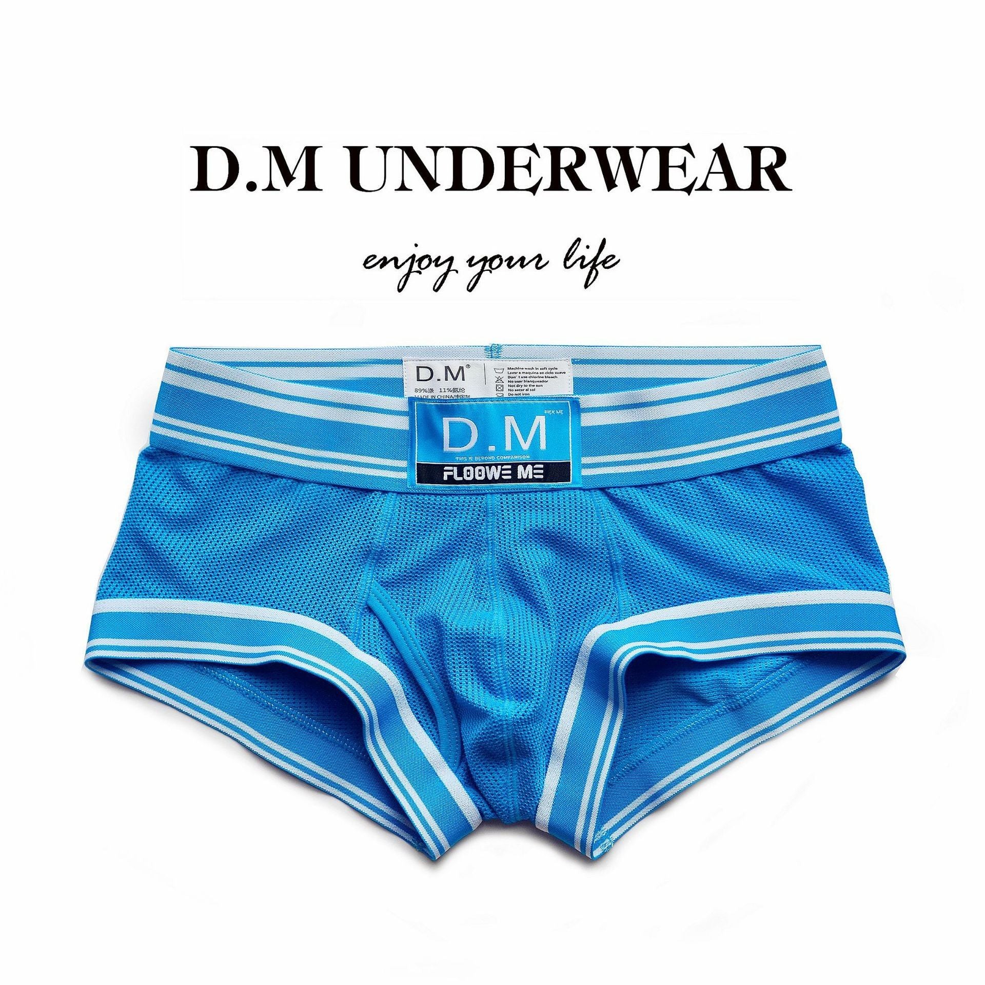 M men's low-waist sexy transparent underwear