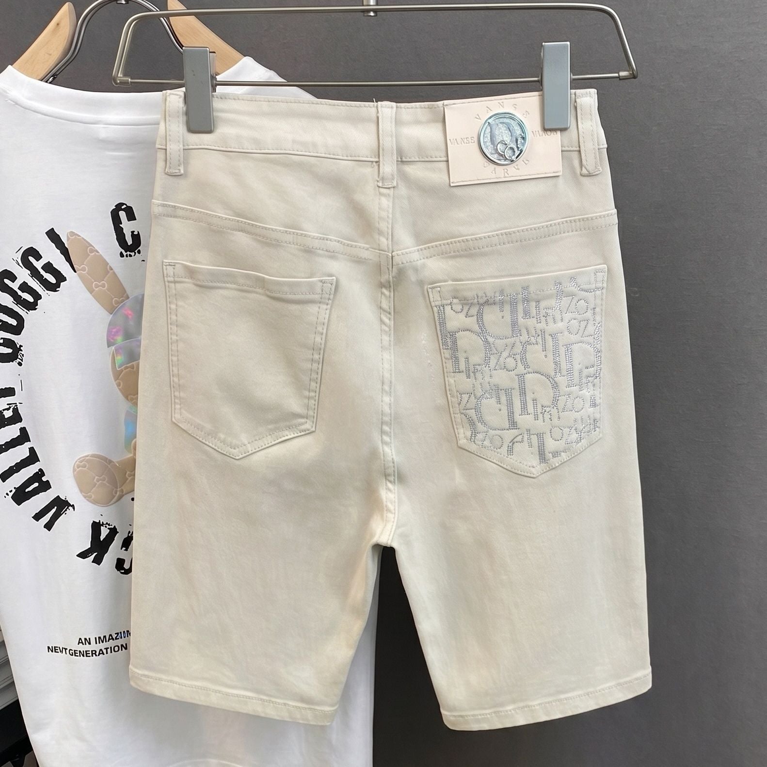Freight for goods package  Men's Summer Thin Blue Denim Shorts Repair