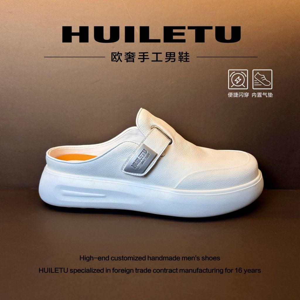 Italian Luxury: Summer Genuine Leather Platform Shoes
