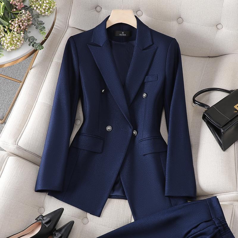 5 color Professional Women's Suit Jacket Set for Autumn