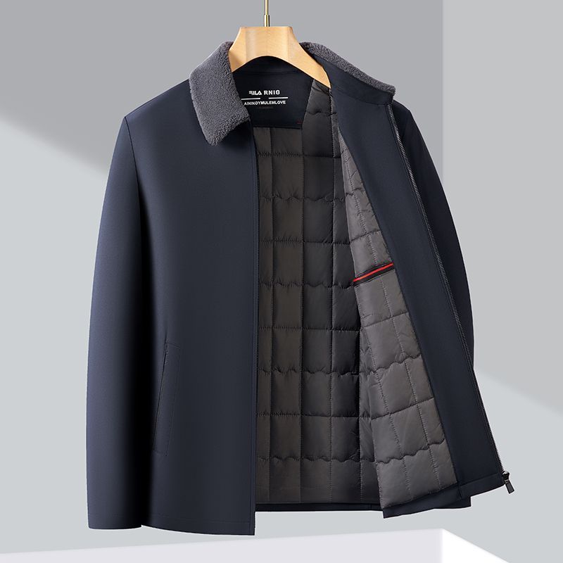 Business and administrative down jacket, new for winter season.