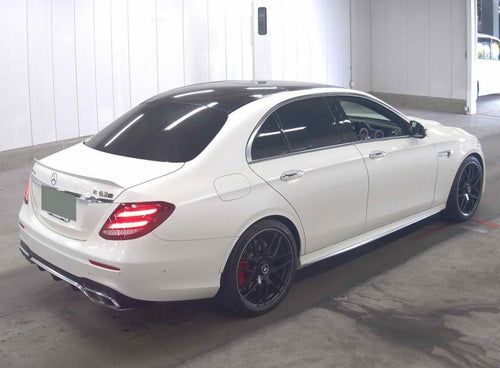 2018  Mercedes Benz  E63S  AMG
W213
E63 S AMG 4M +
AT
4,000cc 
Petrol 
49,000km 
White
Panoramic sunroof 
Leather seats 
Seat heater 
Radar safety
One owner  
360 deg view camera