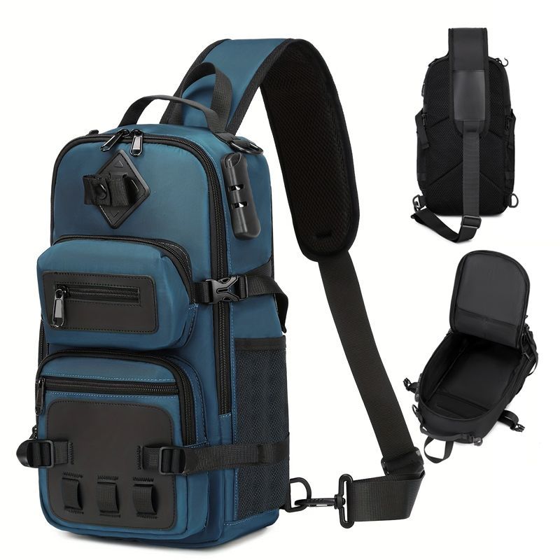 [3874 people have saved this] Men's Anti-theft Shoulder Bag/Crossbody Bag, Large Capacity, Outdoor Transport