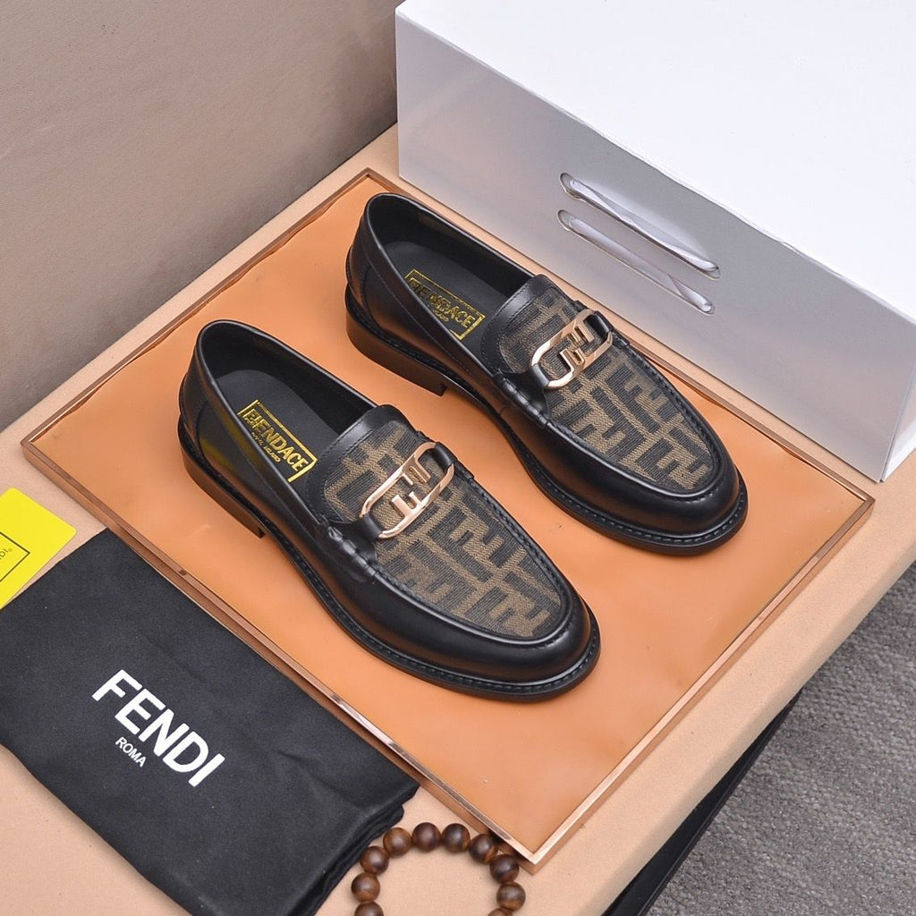Genuine leather European style casual shoes, silver one foot