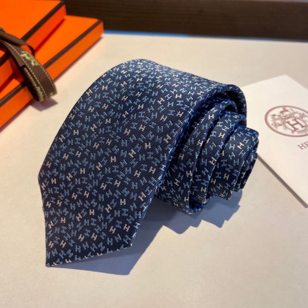 Original export single straight silk H tie high