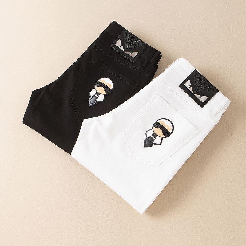 Men's Embroidered High-End Jeans Trendy Brand Spring/Summer Collection