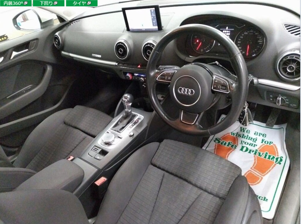 2014  Audi  A3 
8VCJSF
4WD Sport 1.8 TFSI Quattro
1,800cc  
AT
Petrol 
Pearl
82,491km
One Owner 
Alloys 
HD Navi 
Back camera 
Tint 
FOg lights 
Steering controls 
Smart key

B3070	C&F	1	車検		2014	AUDI	A3 SPORTBACK	WAUZZZ8V5EA079441	WHITE

Price N$ 157000.