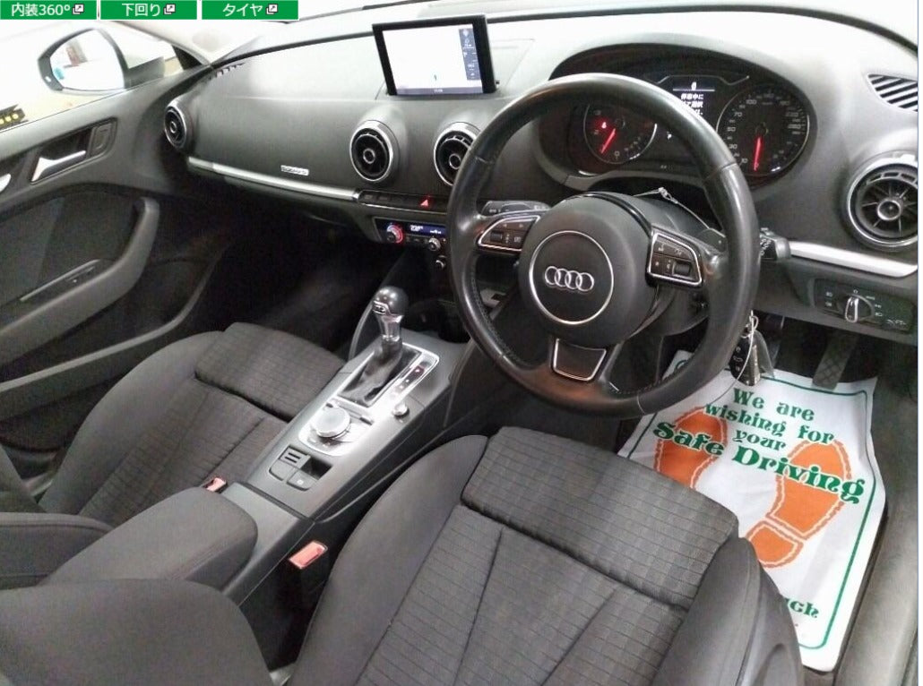 2014  Audi  A3 
8VCJSF
4WD Sport 1.8 TFSI Quattro
1,800cc  
AT
Petrol 
Pearl
82,491km
One Owner 
Alloys 
HD Navi 
Back camera 
Tint 
FOg lights 
Steering controls 
Smart key

B3070	C&F	1	車検		2014	AUDI	A3 SPORTBACK	WAUZZZ8V5EA079441	WHITE

Price N$ 157000.