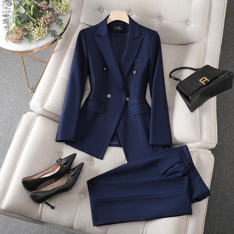 5 color Professional Women's Suit Jacket Set for Autumn