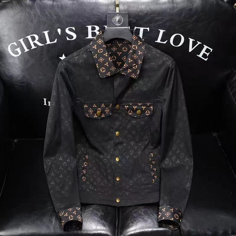 Spring and Autumn 2024 New European High-Quality Printed Lapel Jacket Fashionable Slim and Stylish