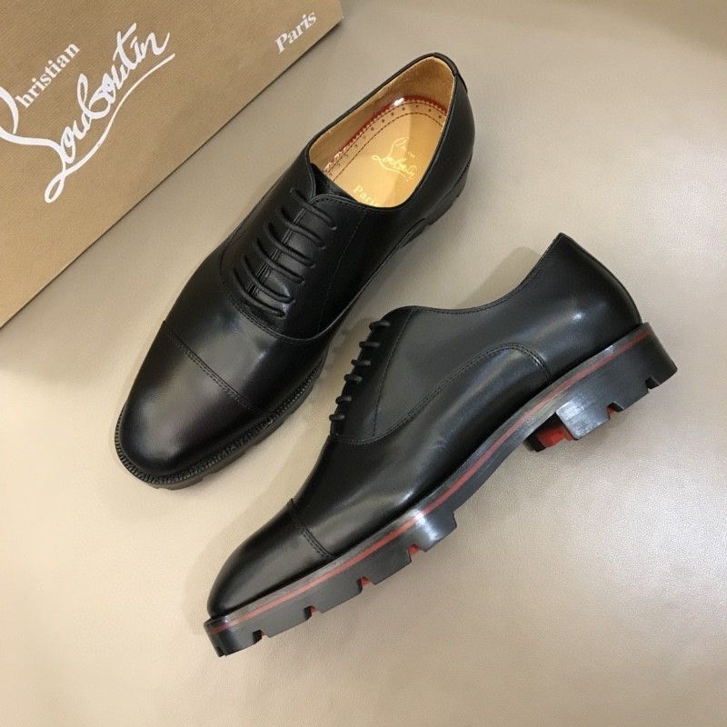 Men's three-piece leather shoes, business formal style