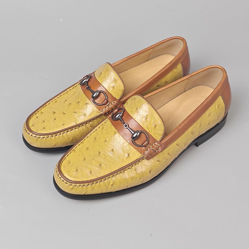 Genuine leather European style casual shoes, silver one foot