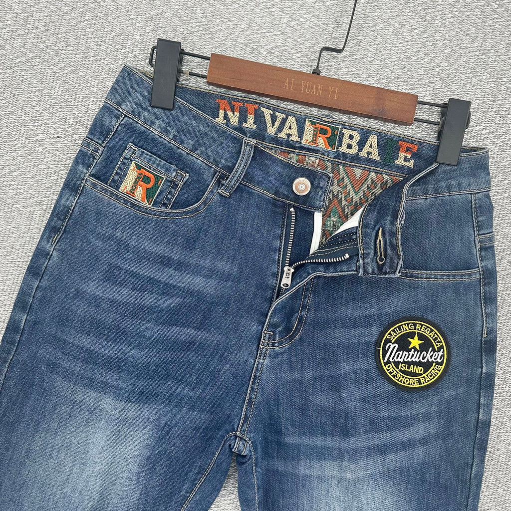 Freight for goods package  Men's Summer Thin Blue Denim Shorts Repair