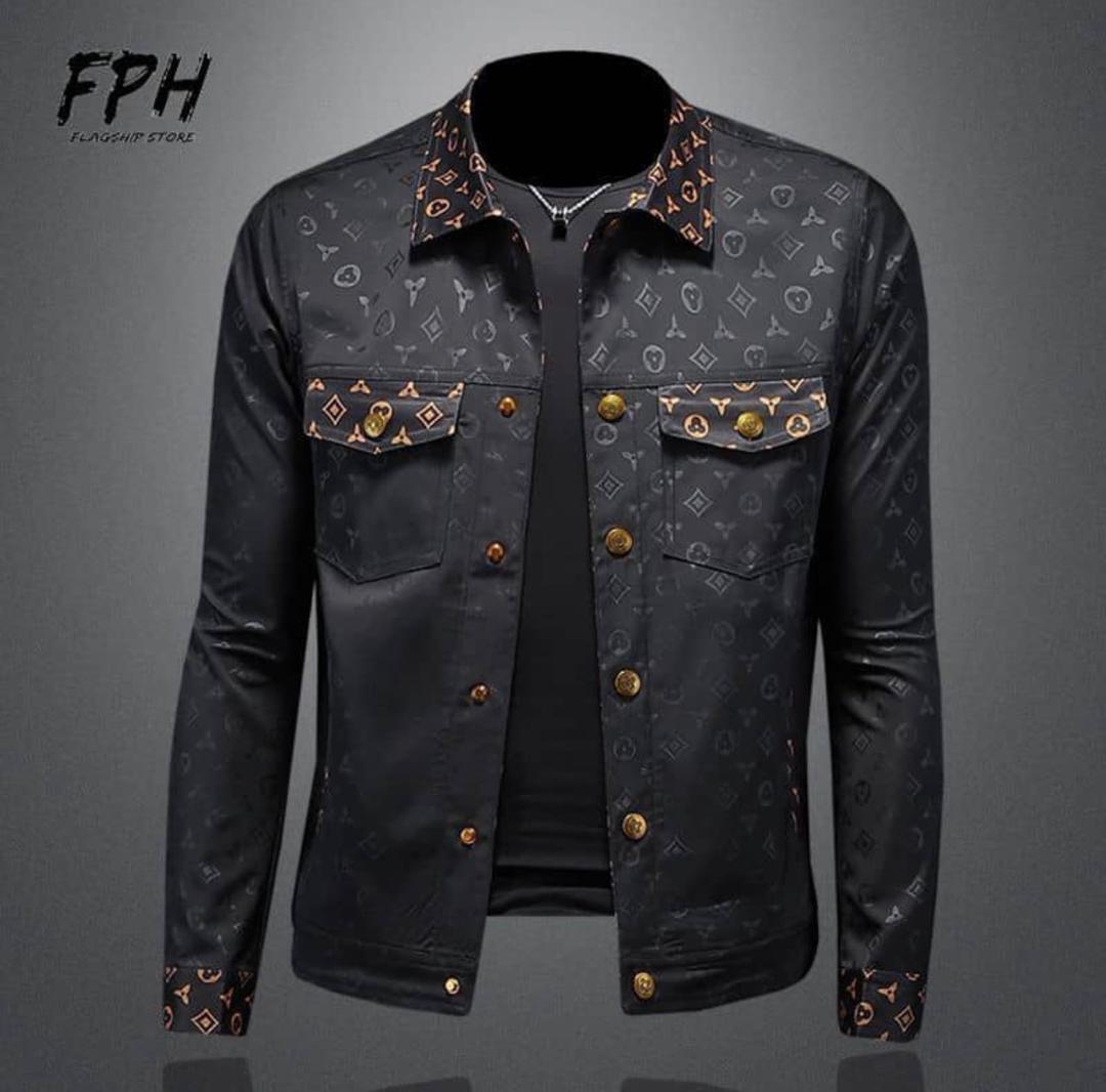 Spring and Autumn 2024 New European High-Quality Printed Lapel Jacket Fashionable Slim and Stylish