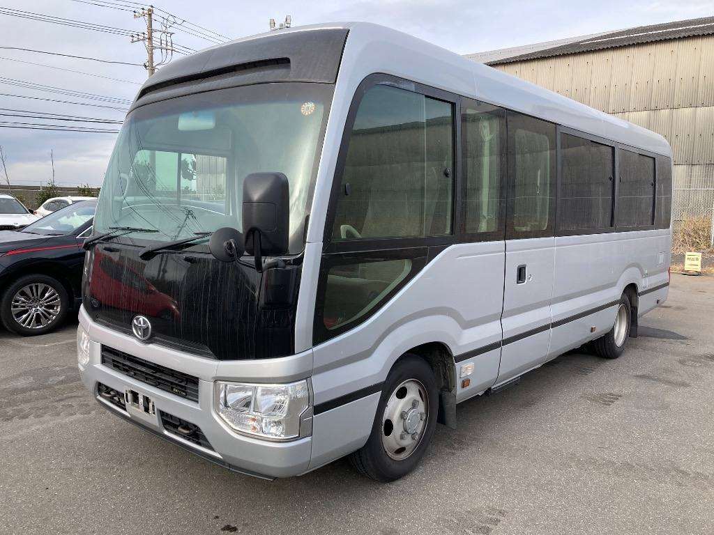 *TOYOTA COASTER 2017*
YEAR: 2017
COLOR: SILVER
CHASSIS: SDG-XZB70
*GRADE: BUS*
FUEL: DIESEL
SEATS: 28 | DOORS: 3
TRANSMISSION: AT
ENGINE SIZE: 4000 CC
MILEAGE: 183000 KM