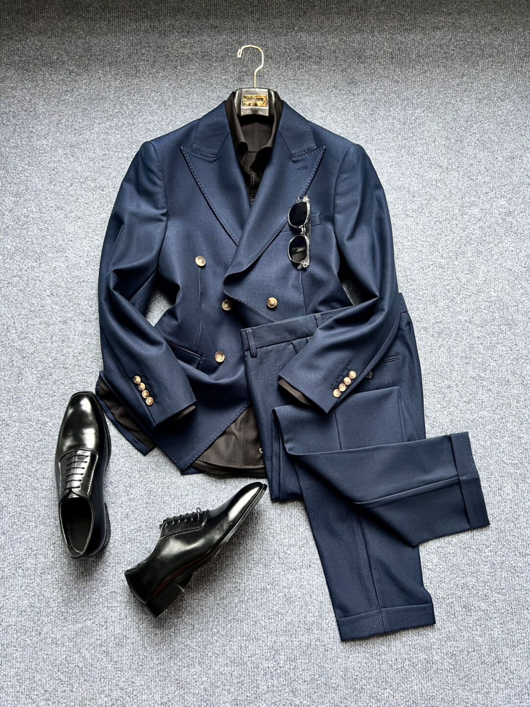 2025 Vintage Double-Breasted Blazer Fabric