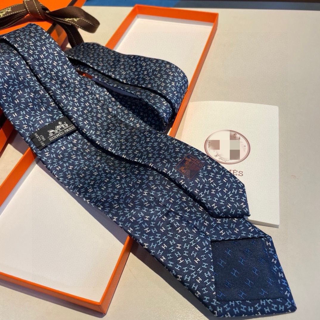 Original export single straight silk H tie high