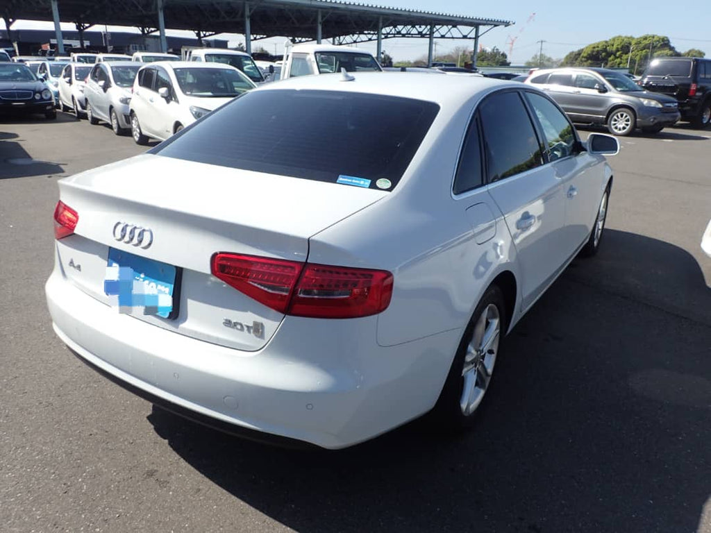 2014  Audi  A4  
8KCDN
2.0 TFSI Quattro
2,000cc  
AT
Petrol 
50,638km
White
One Owner 
Cruise Control 
Back Camera 
PEARL 
Alloys 
Tint
