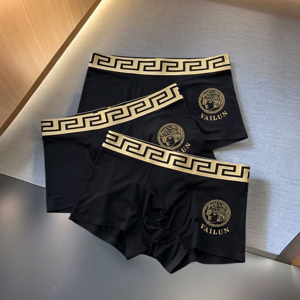 Men 3 pieces smooth breathlen underwear