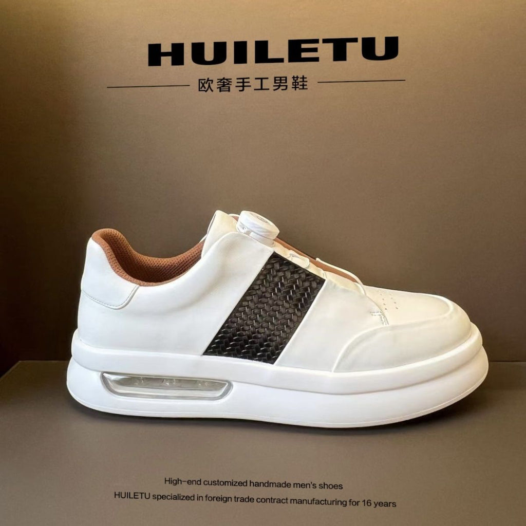Italian Luxury: Summer Genuine Leather Platform Shoes