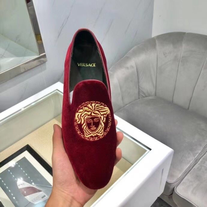 Foreign trade printed fabric loafers, slip-on shallow mouth loafers, versatile for hairstylists.