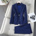 Free return shipping if not satisfied. High-end Striped Professional Suit