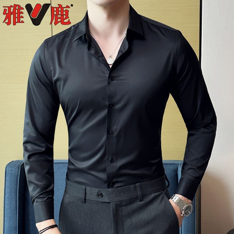 Spring and Autumn Long Sleeve Men's Business Shirt