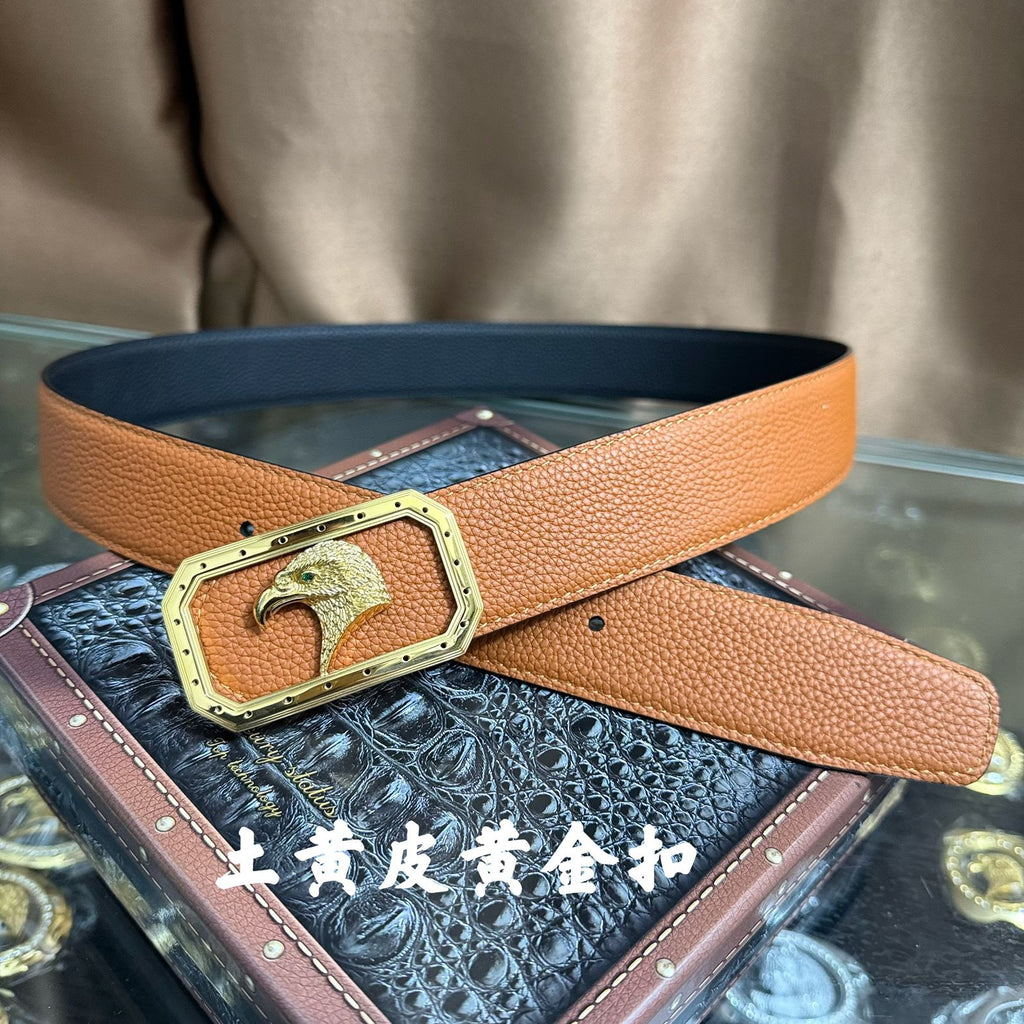 Stephen's New High-End Leather Belt for Men
