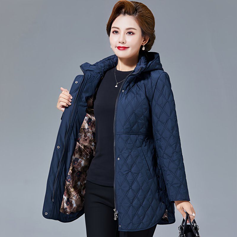 Middle-aged and elderly winter thin cotton jacket