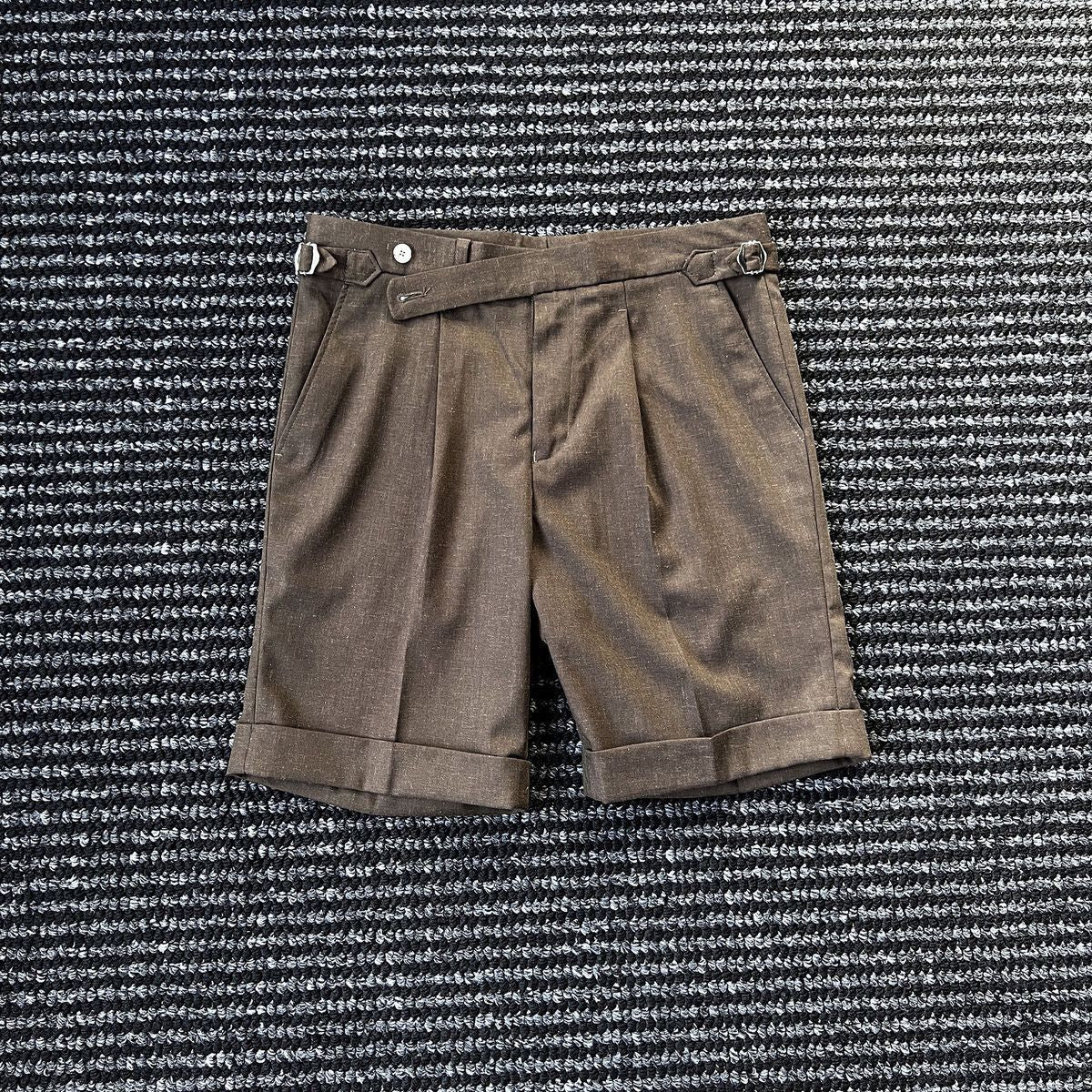 Ride first, Supports getting  Neapolitan Italian Linen Wrinkle-Free Shorts