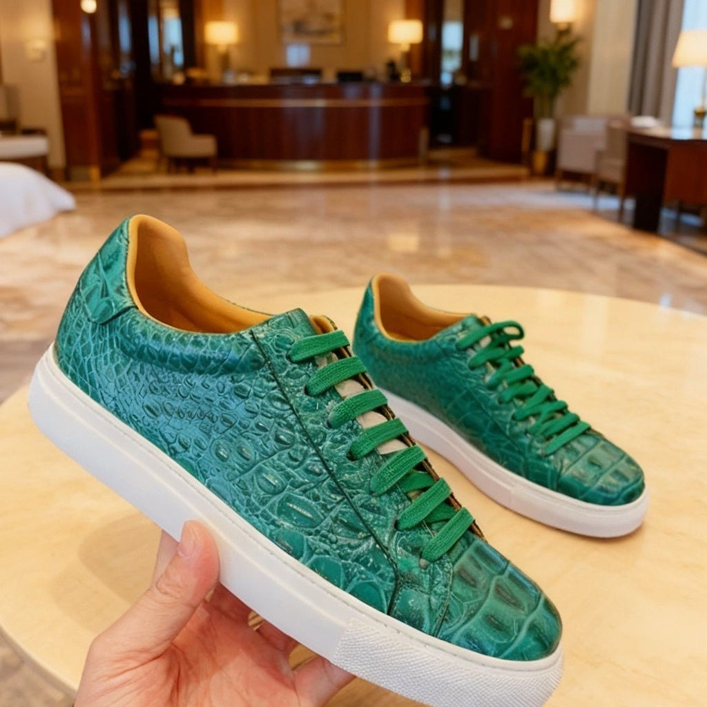 shipping included | Dissatisfied Authentic Crocodile Skin Spine Design