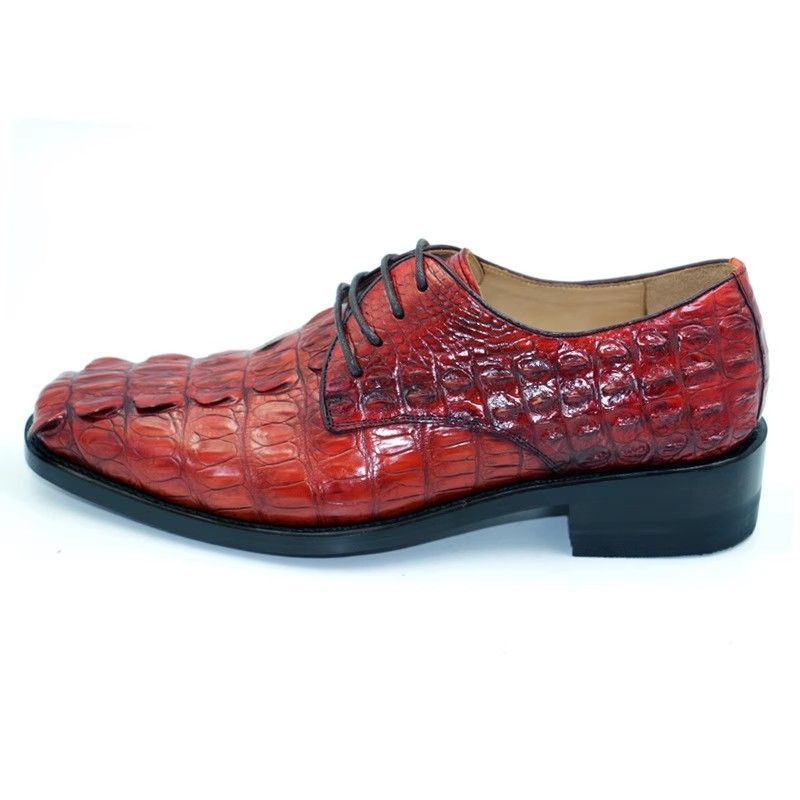 High-end Imported Alligator Leather Handmade Goodyear Welt Business Casual Men's Dress Shoes