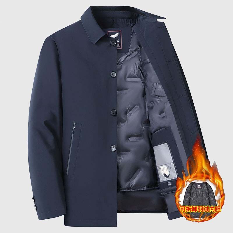 Business and administrative down jacket, new for winter season.