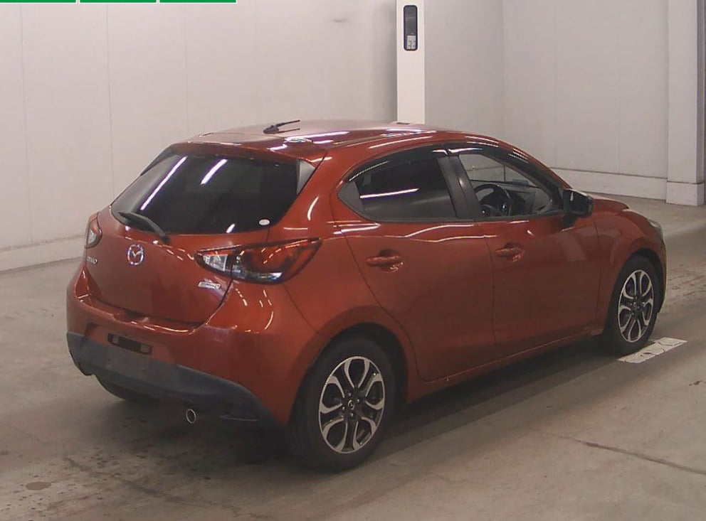 2015  Mazda  Demio 
DJ5FS
XD Touring 
AT
1,500cc 
Diesel
76,202km 
Red
Alloys
Bluetooth
Cruise Control
Push Start button
One Owner 
Smart Key 
Steering  Controls
HD  Nav