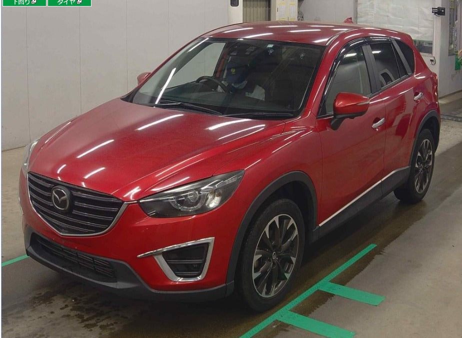 2015  Mazda CX-3 
KE2FW 
XD L Package 
AT
2,200cc 
Diesel 
RED
89,525km 
leather seats
Push Start
One Owner 
CD Player
Alloys
Back Camera 
Tint
Fog lights
Power seat
spare key
